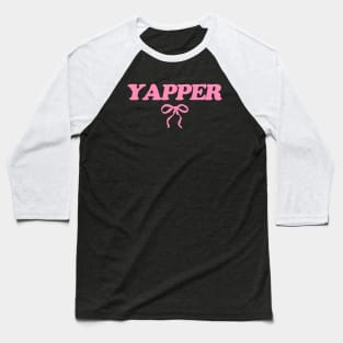 Yapper Y2k Tee, Y2K Slogan Shirt, Coquette Aesthetic Baseball T-Shirt